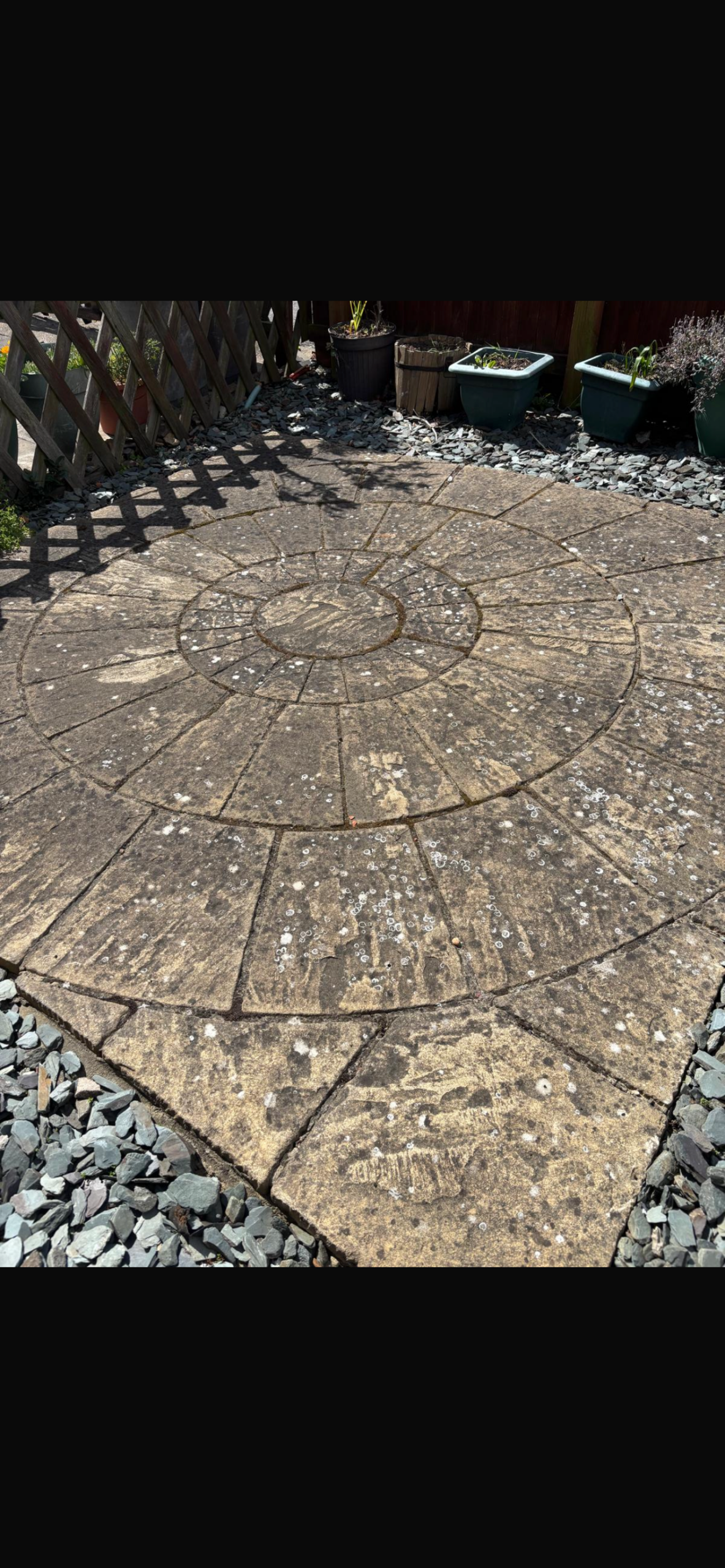 Exterior cleaning after treatment - refreshed and cleaned exterior surface with improved appearance